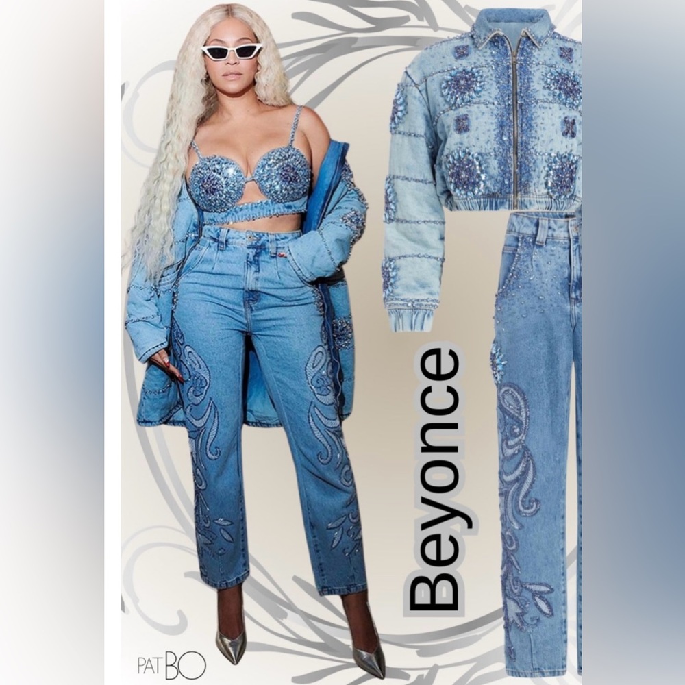 PatBO High Rise Blue Jeans - Brand New !